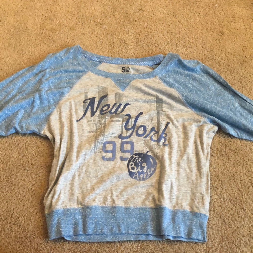 SO brand three quarter length sleeves.